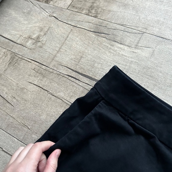 LOFT The Riviera Short Black Scalloped Chino Preppy Summer Retro Shorts Size 18 - Picture 7 of 13